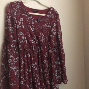 As U Wish long sleeve maxi dress